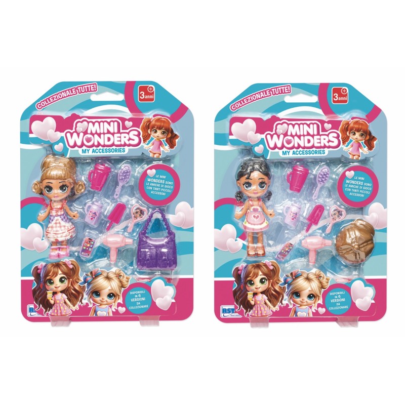 Rstoys 12136 - Blister Bambole MiniWonder 9 cm
