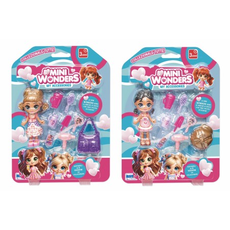 Rstoys 12136 - Blister Bambole MiniWonder 9 cm