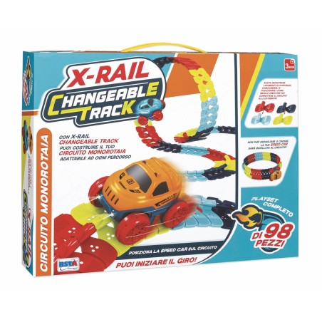 Rstoys 12151 - Pista Circuito X-Rail Changeable Track 96 pz