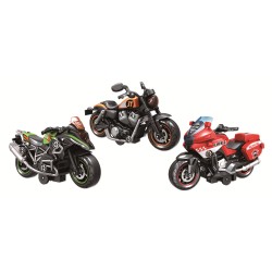 Rstoys 12153 - Playset 3 Moto a Frizione Scala 1:18 Luci e Suoni