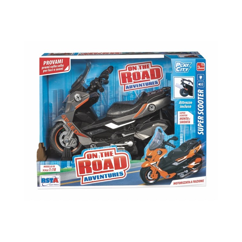 Rstoys 12173 - Scooter Frizione Monta e Smonta con Luci e Suoni Scala 1:18