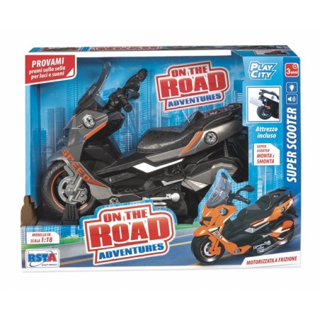 Rstoys 12173 - Scooter Frizione Monta e Smonta con Luci e Suoni Scala 1:18