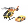 Rstoys 11950 - Playset Emergenza Auto e Elicottero Frizione Luci e Suoni