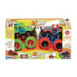 Rstoys 11004 - Set 2 Jeep Monster 4x4 Retrocarica