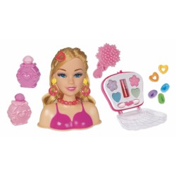 Rstoys 11700 - Playset Salone Bellezza Testa Bambola e Cosmetici