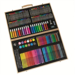Rstoys 11899 - PlaySet Maxi Valigetta Colori in Legno con 168 Pezzi