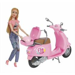 Rstoys 11900 - Bambola Ely 29 cm con Scooter