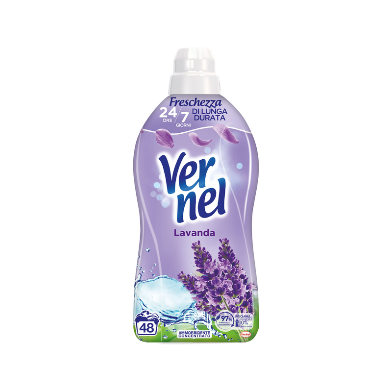 Vernel 318386 - Ammorbidente Concentrato alla Lavanda 48 Lavaggi 1200 ml