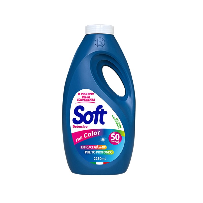 Soft 364710 - Detersivo a Mano e in Lavatrice Full Color 50 Lavaggi 2250 ml