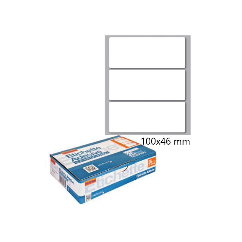 Ans 108 - Busta Etichette Adesive 100x46 Conf.10 Fogli