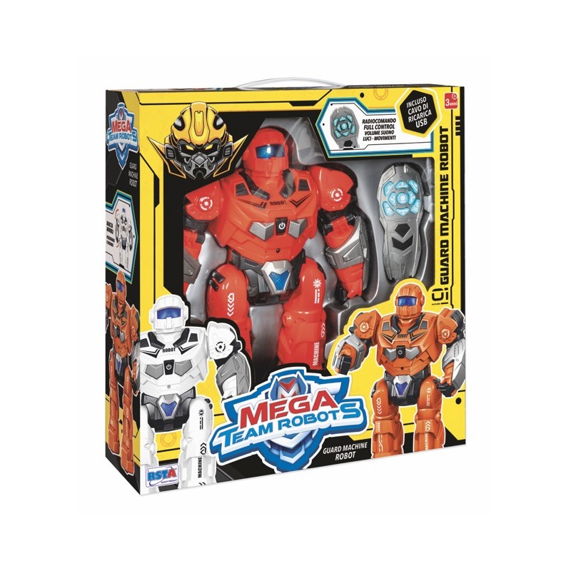 Rstoys 12192 - Robot Radiocomandato Guard Machine Ricarica Usb