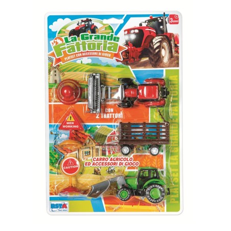 Rstoys 11592 - Blister Trattori con Accessori e Rimorchi