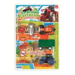 Rstoys 11592 - Blister Trattori con Accessori e Rimorchi