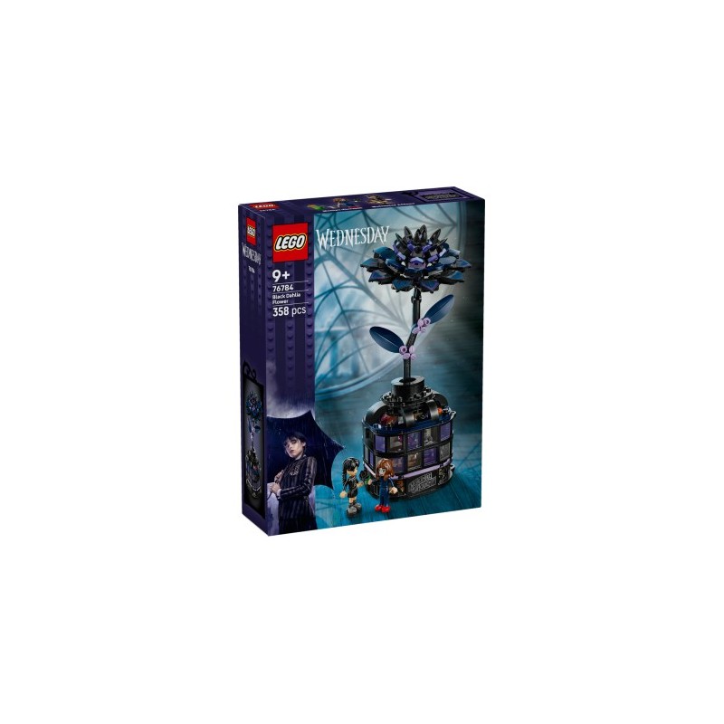Lego 76784 - Mercoledi Addams - Fiore di Dalia Nero