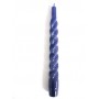 Cereria di Giorgio 221 - Conf.6 Candele Laccate Torciglione 21 cm. Blu