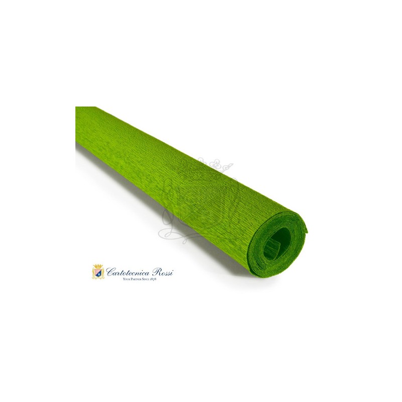 Cartotecnica Rossi 232 - Carta Crespa 60gr 50 x 250 Verde Mela