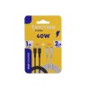 Tekmee 40430362 - Set 2 Cavi Type-c 1Mt e 2Mt 40w