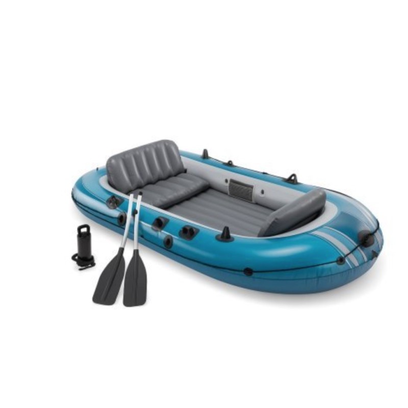 Intex 66324 - Canotto Excursion 4 Set 315 x 165 x 43 cm con Pompa e Remi
