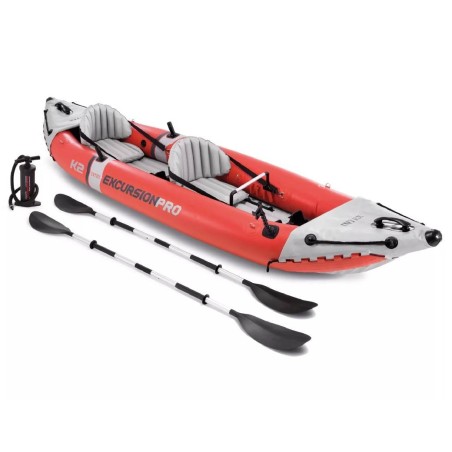 Intex 68309 - Canoa Excursion Pro K2 384 x 94 x 46 cm con Pompa e 2 Pagaie