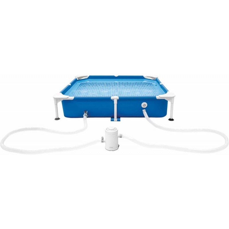 Intex 48402 - Piscina Frame Pet Pool con Filtro 152 x 152 x 30 cm