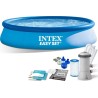 Intex 28142 - Piscina Easy Set 396 x 84 cm con Pompa e Filtro