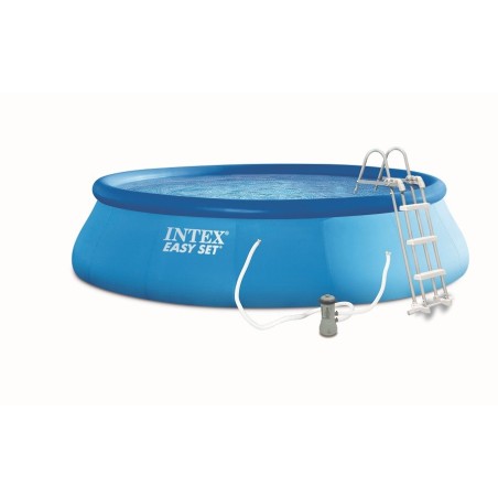 Intex 26166 - Piscina Easy Set 457 x 107 cm con Pompa, Filtro e Scaletta
