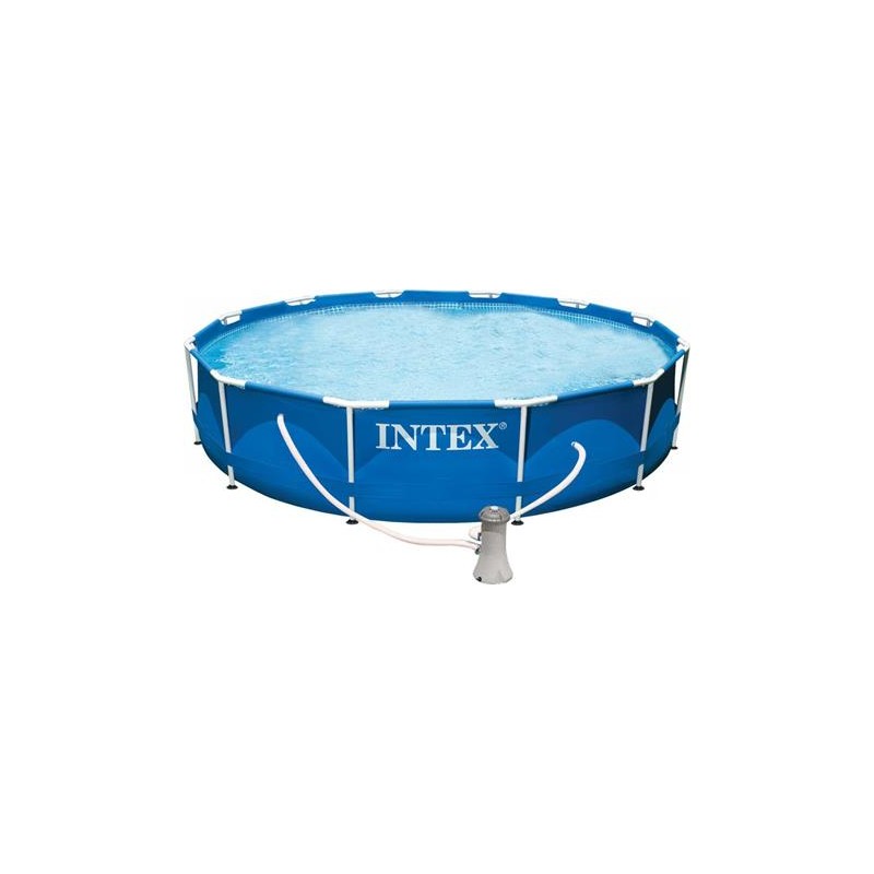 Intex 28212 - Piscina Metal Frame 366 x 76 con Pompa e Filtro