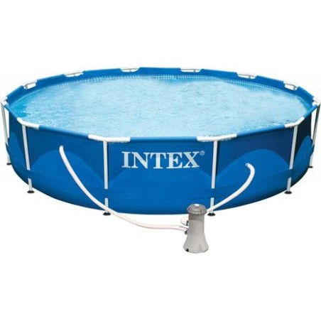 Intex 28212 - Piscina Metal Frame 366 x 76 con Pompa e Filtro