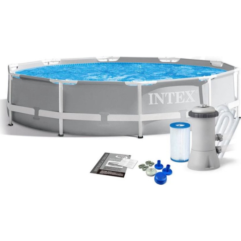 Intex 26712 - Piscina Prism Frame 366 x 76 cm con Pompa e Filtro