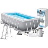 Intex 26788 - Piscina Prism Frame 400 x 200 x 100 cm con Filtro, Pompa e Scaletta