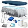 Intex 26798 - Piscina Prism Frame 610 x 305 x 122 cm con Filtro, Pompa e Scaletta	6941057414829