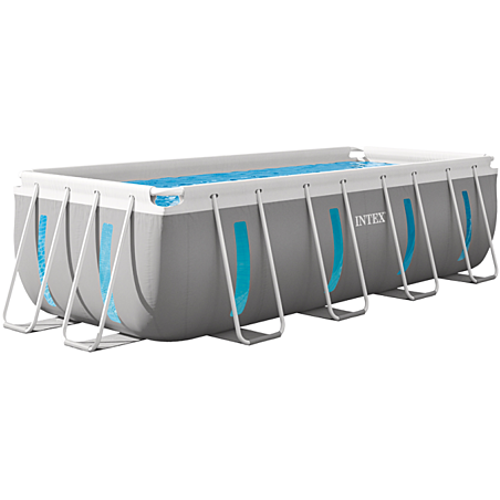 Intex 26770 - Piscina Prism Frame Clearview 400 x 200 x 122 cm con Pompa, Filtro e Scaletta