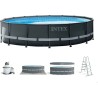 Intex 26326 - Piscina Ultra XTR Frame 488 x 122 cm con Pompa, Filtro e Scaletta