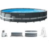 Intex 26334 - Piscina Ultra XTR Frame 610 x 122 cm con Pompa, Filtro e Scaletta