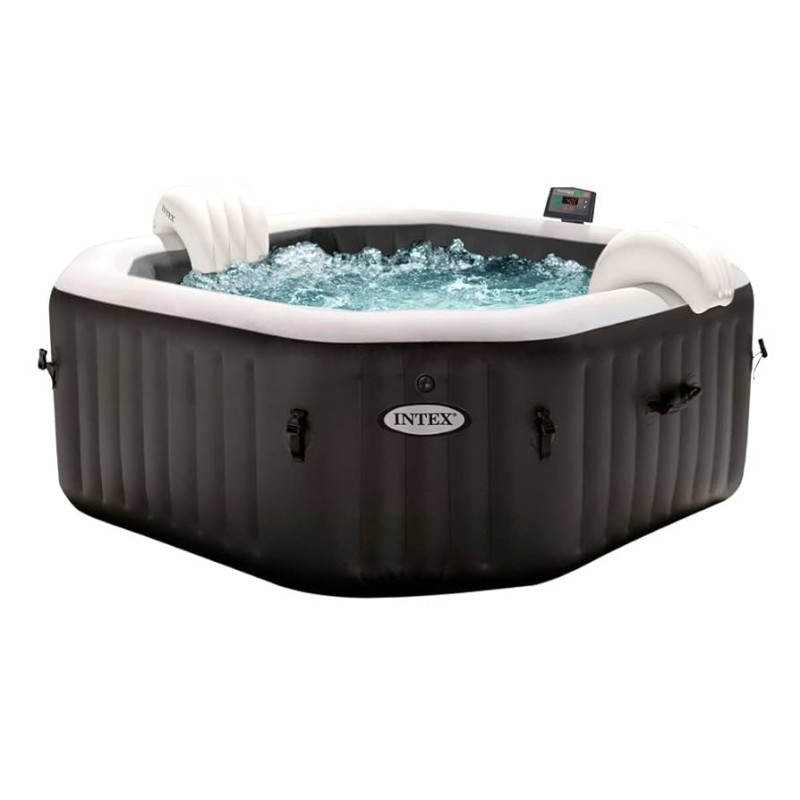 Intex 28458 - Pure Spa Idromassaggio Jet & Bubble Deluxe 4 Posti 180 x 130 cm
