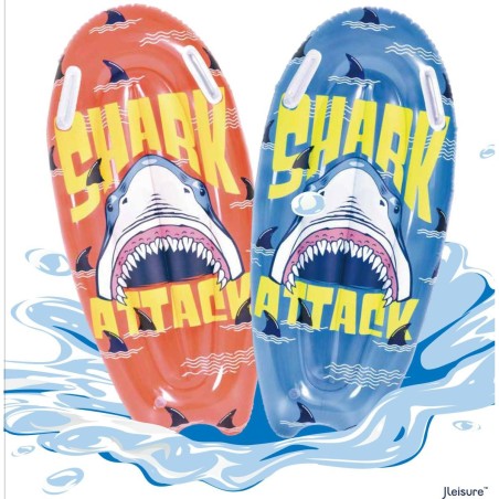 Jilong 35017 - Surf Gonfiabile Shark con Maniglie 100 x 50 cm
