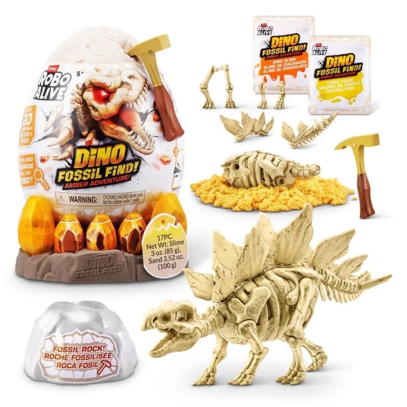 Zuru 71153 - Robo Alive - Fossil Find Amber Adventure