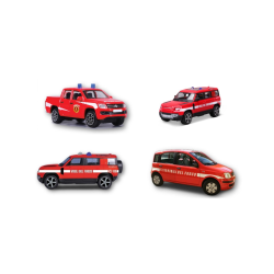 Burago 1766 - Automezzi Vigili del Fuoco Scala 1:43 Ass
