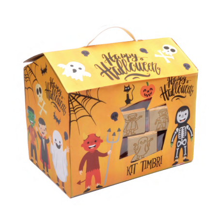 Ciao 30856 - Casetta Gioco Halloween con Timbrini, Tampone Pennarelli e Album