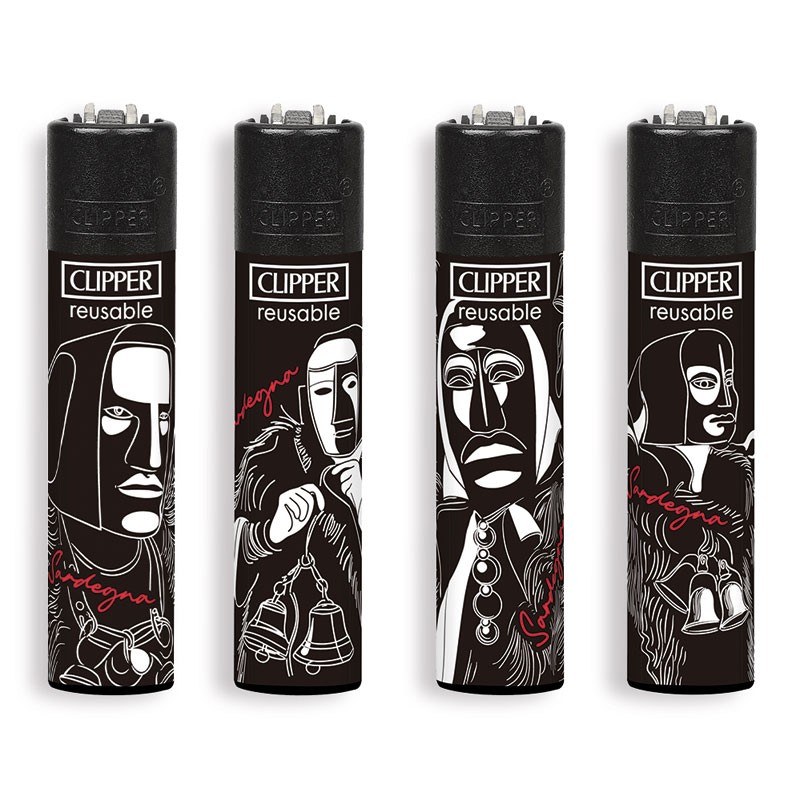 Clipper 5636 - Accendini Clipper Large Mamuthones Conf.48 pz