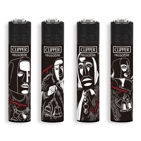 Clipper 5636 - Accendini Clipper Large Mamuthones Conf.48 pz
