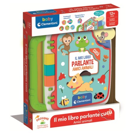 Clementoni 17550 - Baby Clementoni - Il Mio Libro Parlante Cucu' Amici Animali