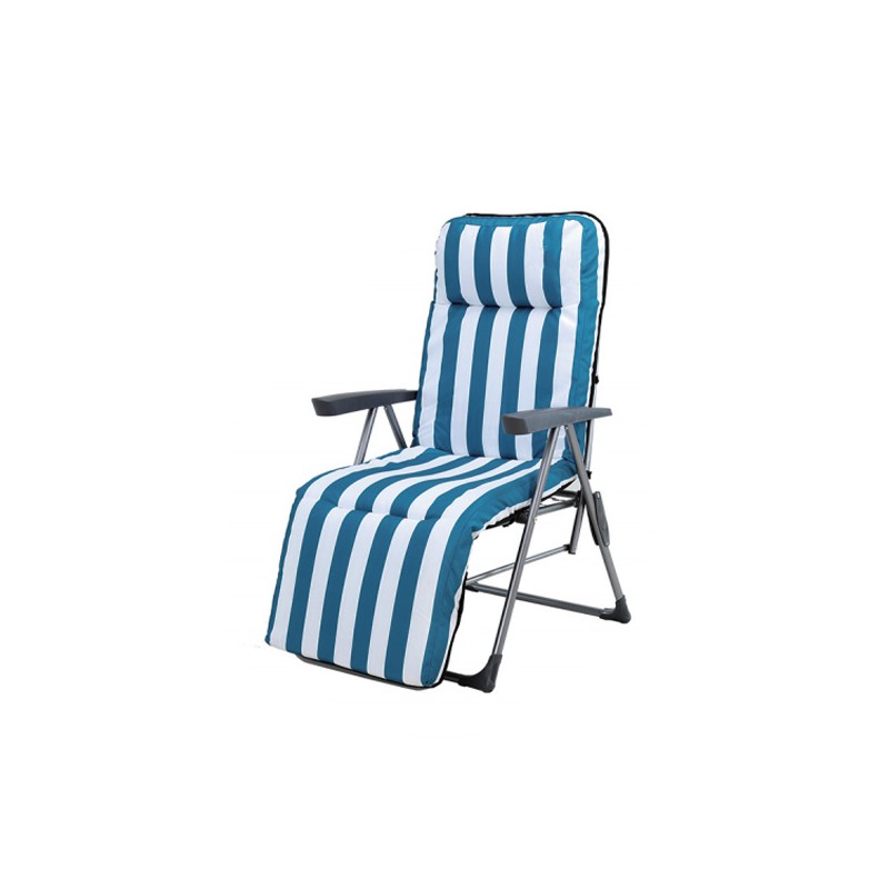 Fratelli Pesce 8799 - Sedia Pieghevole Imbottita 83 x 65,5 x 42/103 cm