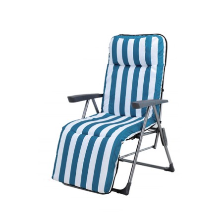 Fratelli Pesce 8799 - Sedia Pieghevole Imbottita 83 x 65,5 x 42/103 cm