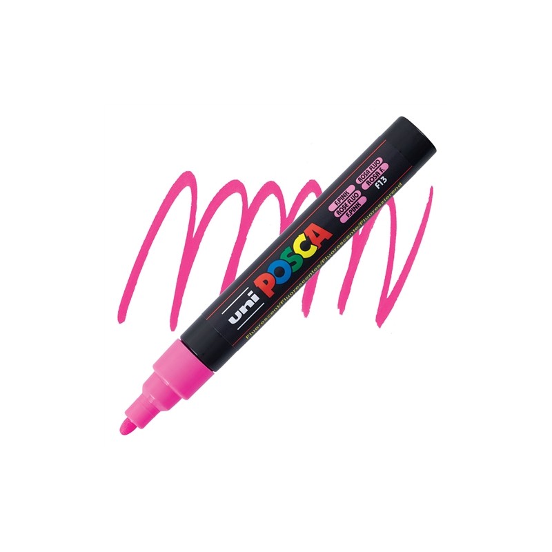 Osama 19807 - Uni Posca Punta Media Rosa Fluo PC-5