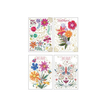 Cecami 187AG - Biglietti Auguri Fiori Conf.12 pz