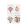 Cecami 183BC - Biglietti Compleanno Floreali Conf.12 pz