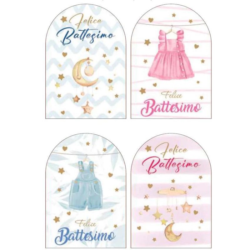 Cecami 10193 - Biglietti Battesimo Conf.12 pz