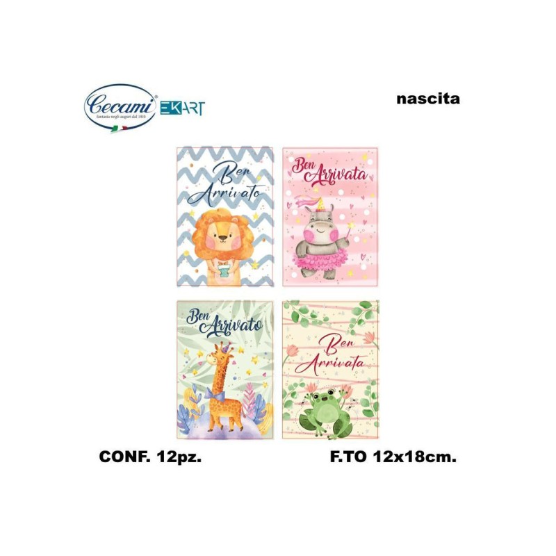 Cecami 10208 - Biglietto Lieto Evento Conf.12 pz