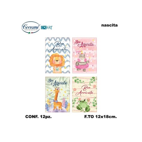 Cecami 10208 - Biglietto Lieto Evento Conf.12 pz
